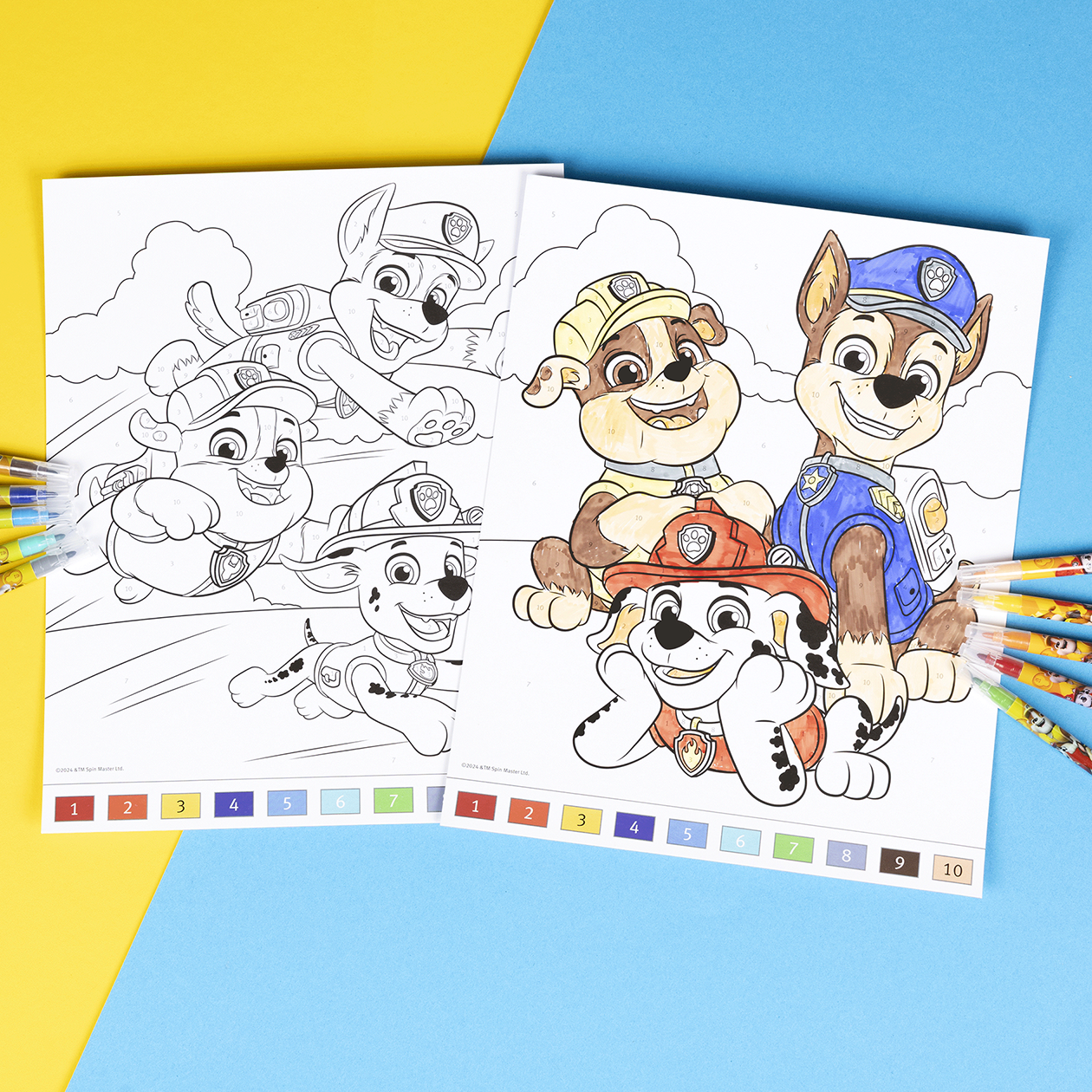 PAW PATROL Mal efter tal