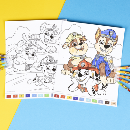 PAW PATROL Mal efter tal