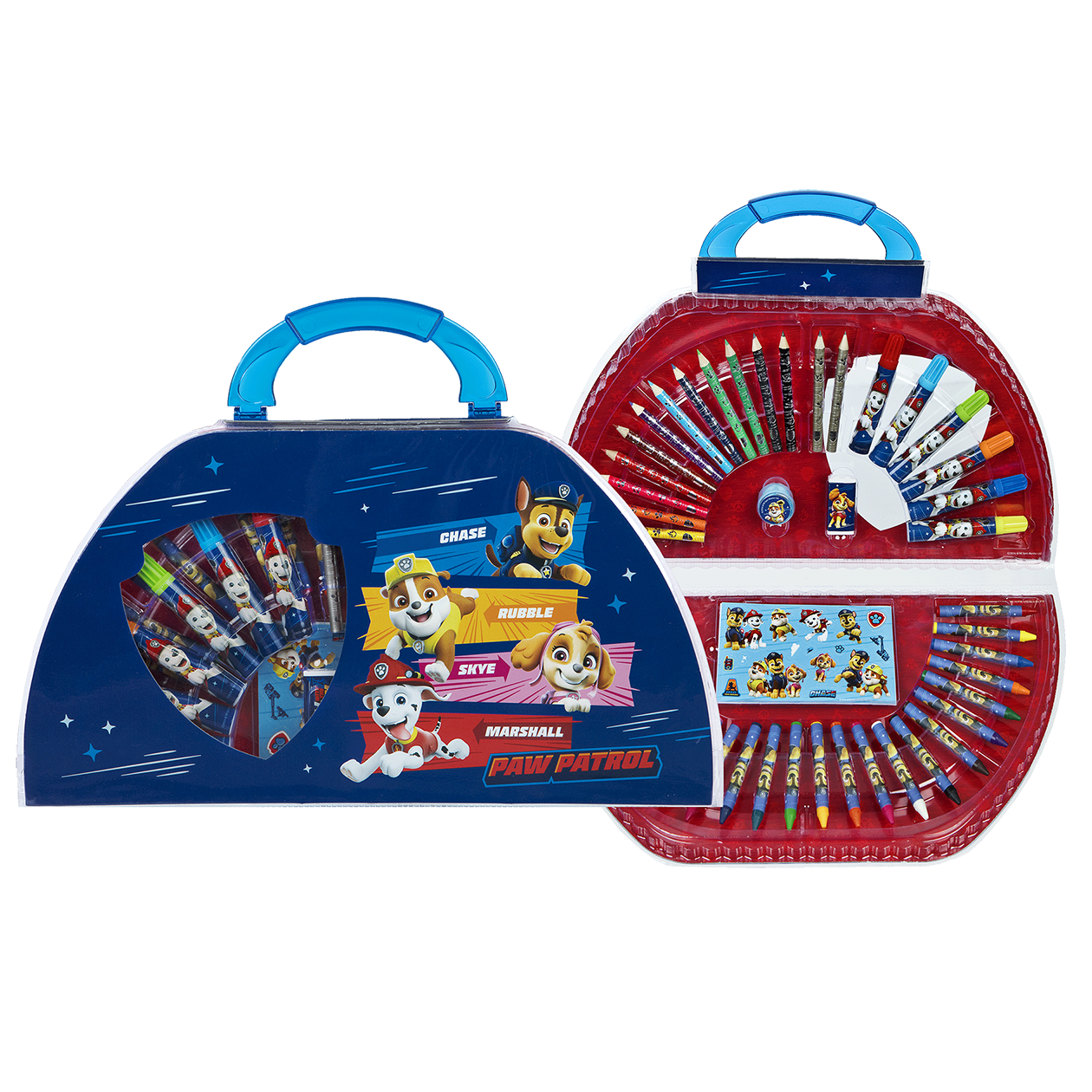 PAW PATROL farvelægningskuffert, 51 dele