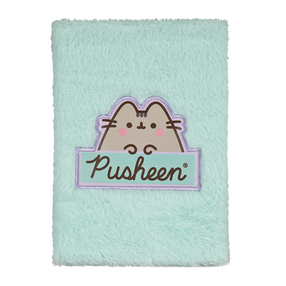 PUSHEEN Notesbog med plys A5
