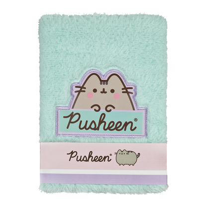 PUSHEEN Notesbog med plys A5