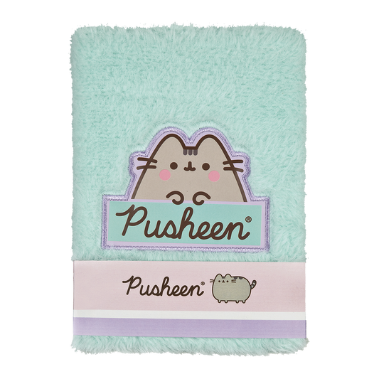 PUSHEEN Notesbog med plys A5