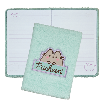 PUSHEEN Notesbog med plys A5