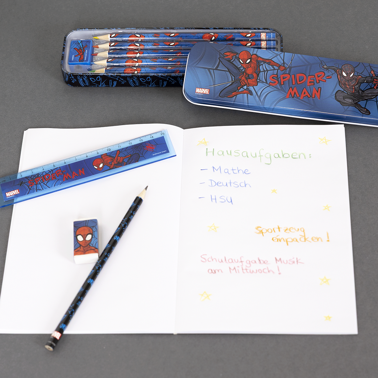 SPIDER-MAN skole sæt