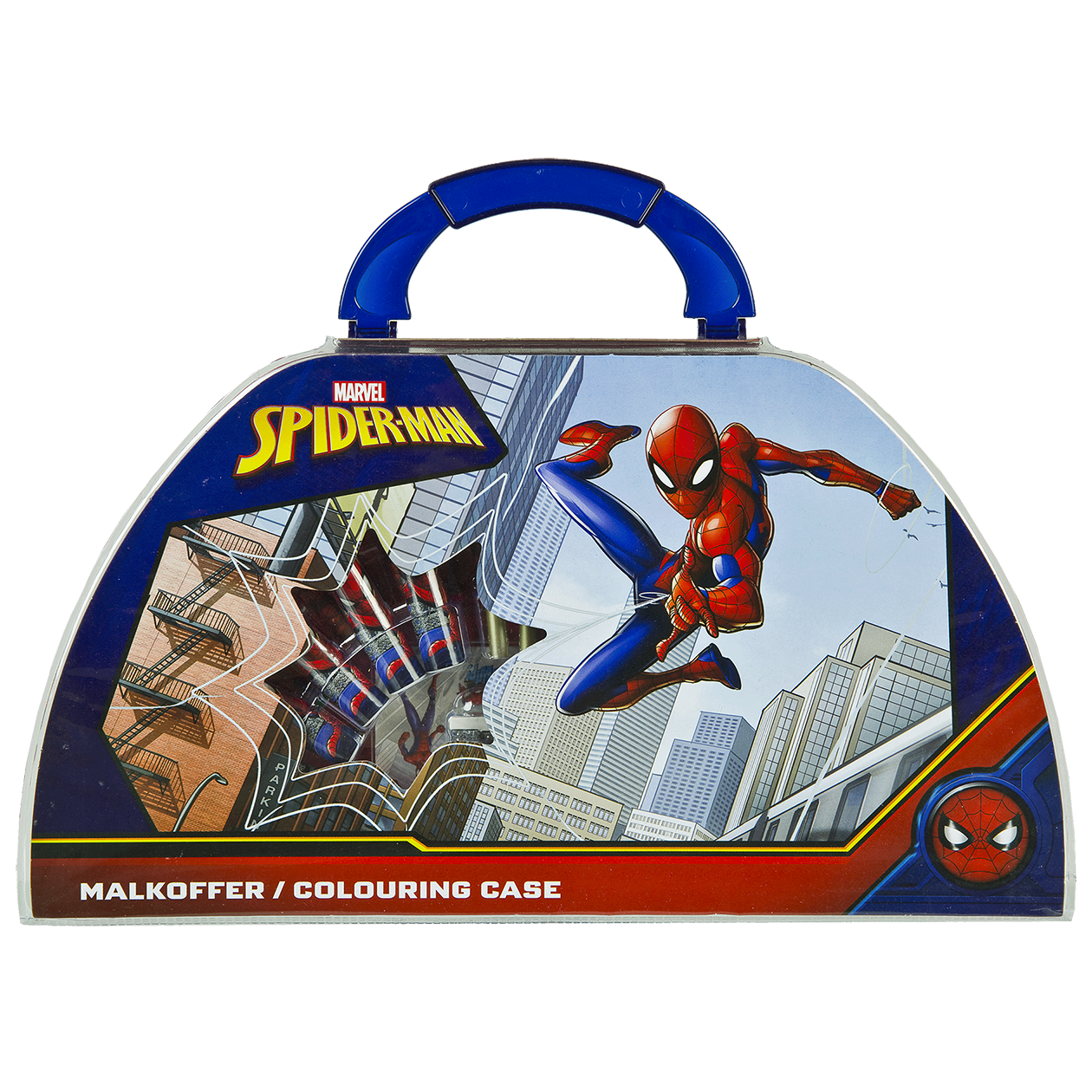 SPIDER-MAN farvelægningskuffert, 51 stk.