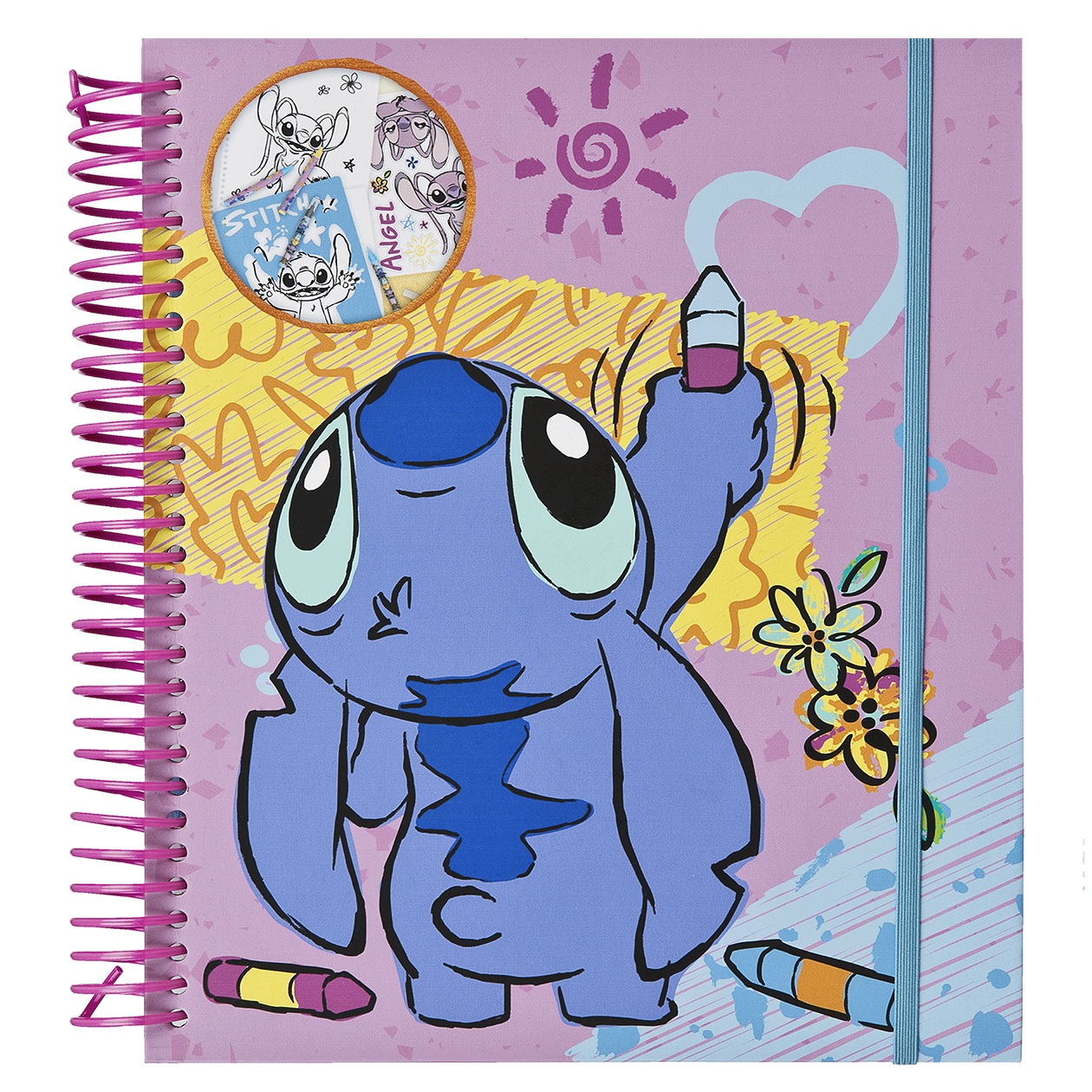LILO & STITCH skabelon- og farvesæt, 49 stk.