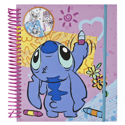 LILO & STITCH skabelon- og farvesæt, 49 stk.
