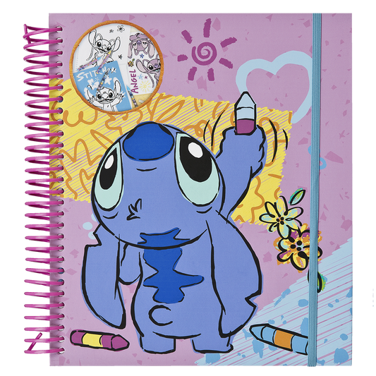 LILO & STITCH skabelon- og farvesæt, 49 stk.