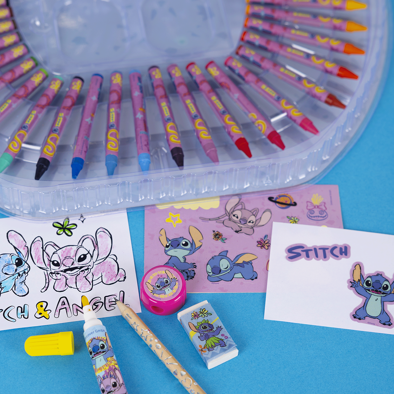 LILO & STITCH farvelægningskuffert, 51 dele