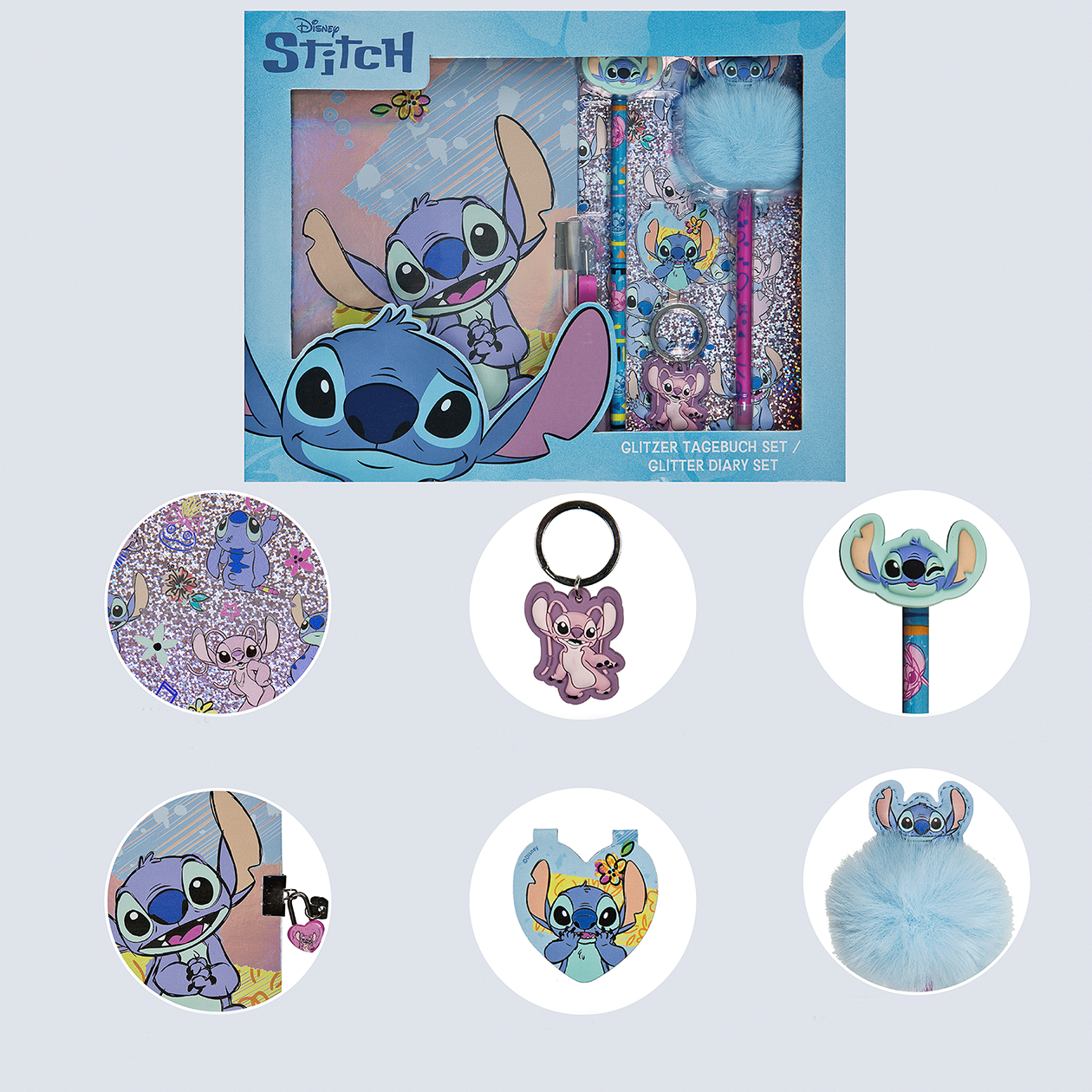LILO & STITCH Glitter dagbogsæt