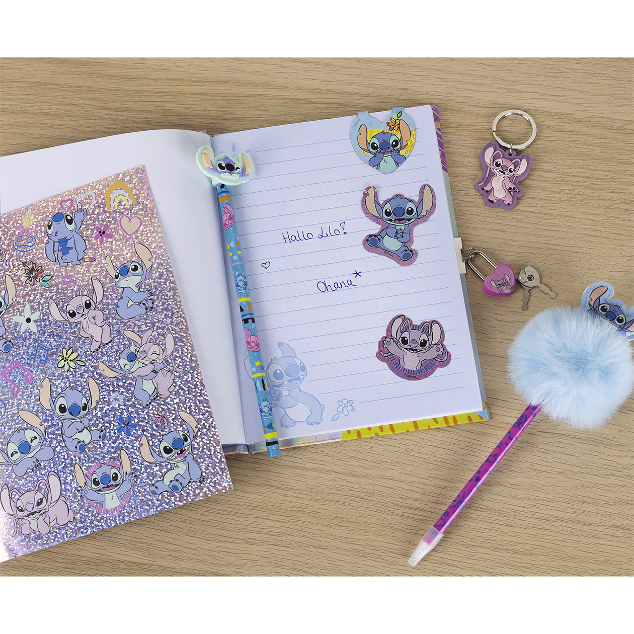 LILO & STITCH Glitter dagbogsæt
