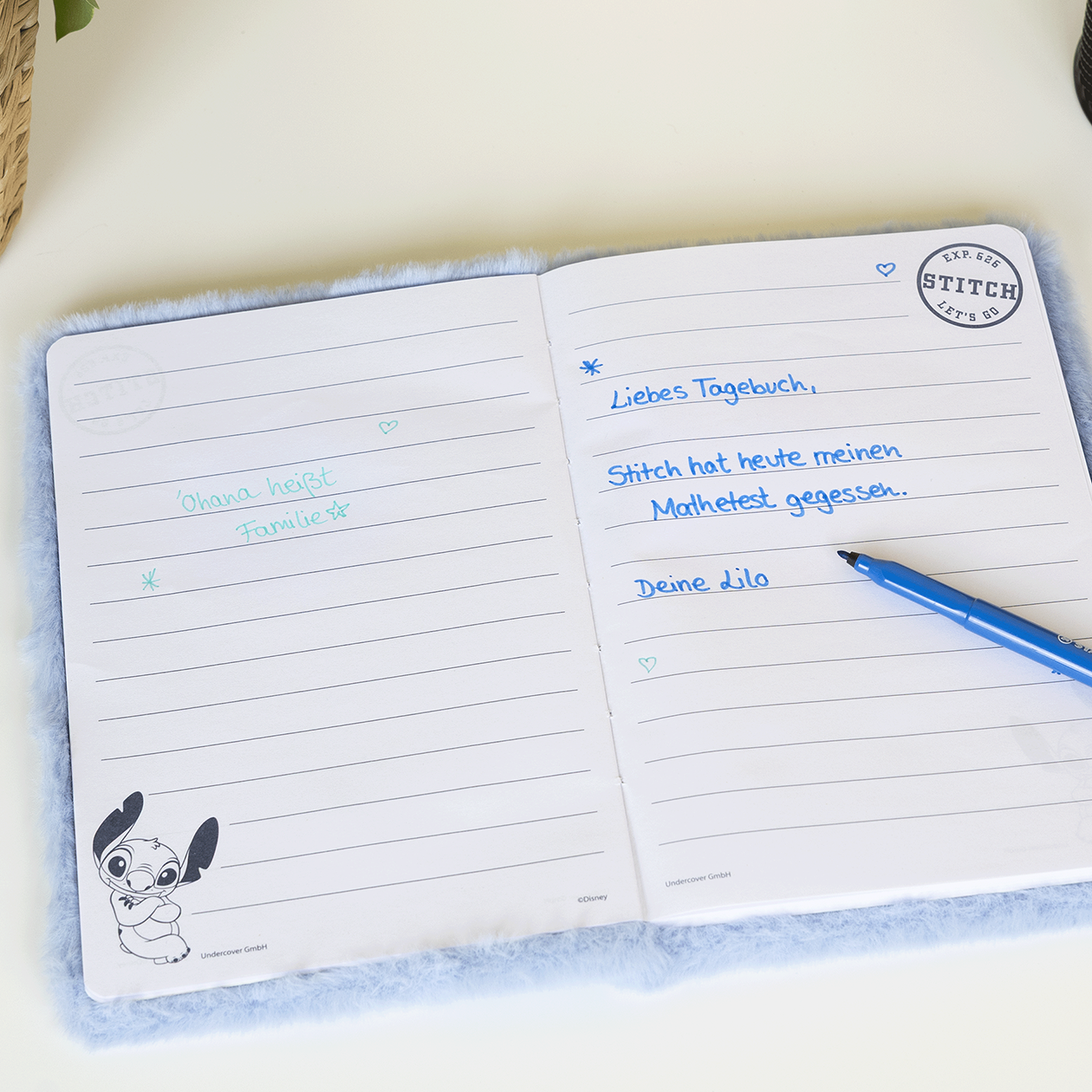 LILO & STITCH Notesbog med plys A5