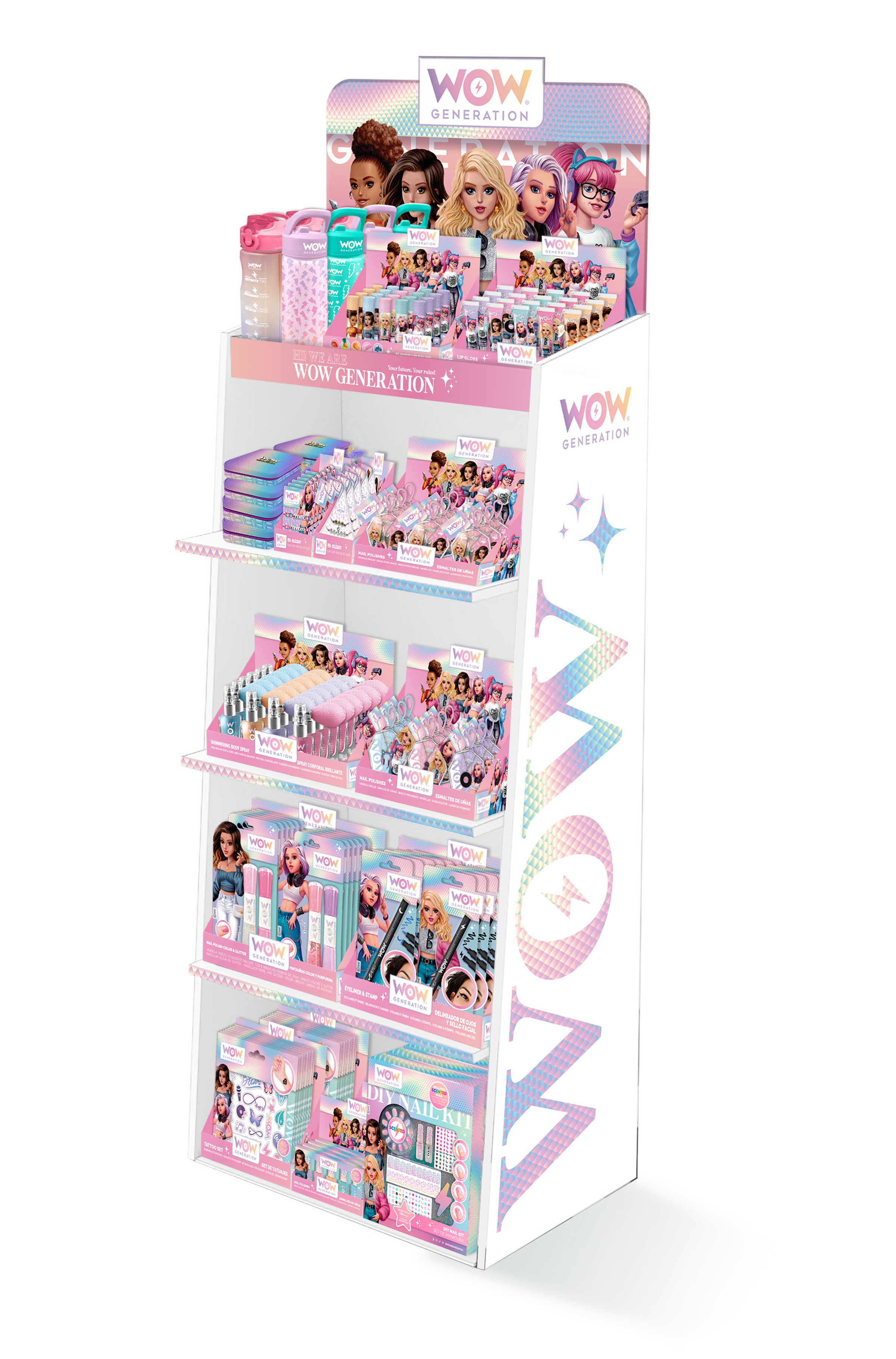 WOW® Generation, FSDU, EMPTY-Beau/Stat/Cos display – EUROMIC B2B
